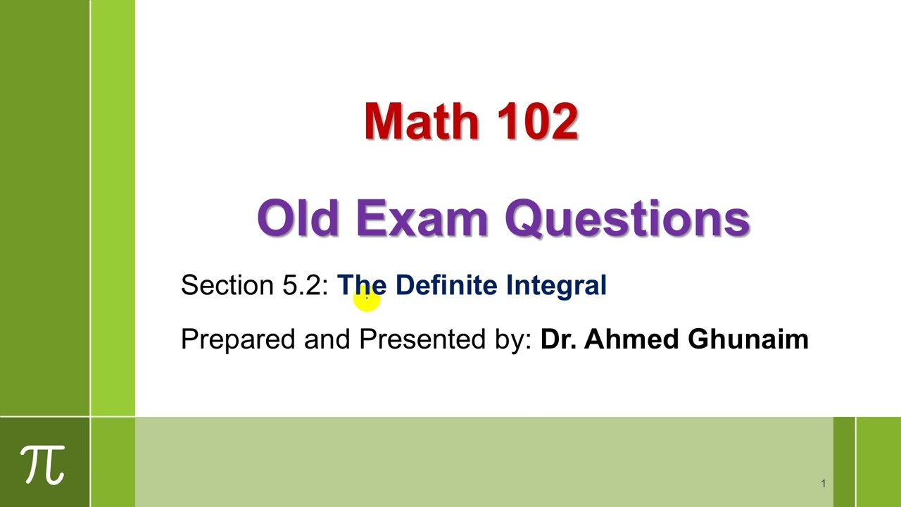 Section 5.2 Old Exams
