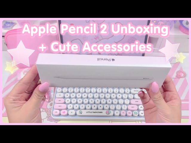 Unboxing iPad Mini Pink + Apple Pencil 2 *cute accessories* 