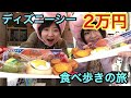 【ディズニー】ディズニーで気が付いたら2万円食べ歩きの旅!【大食い】