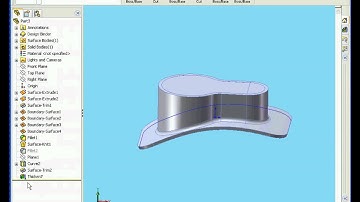 solidworks surface design Thicken