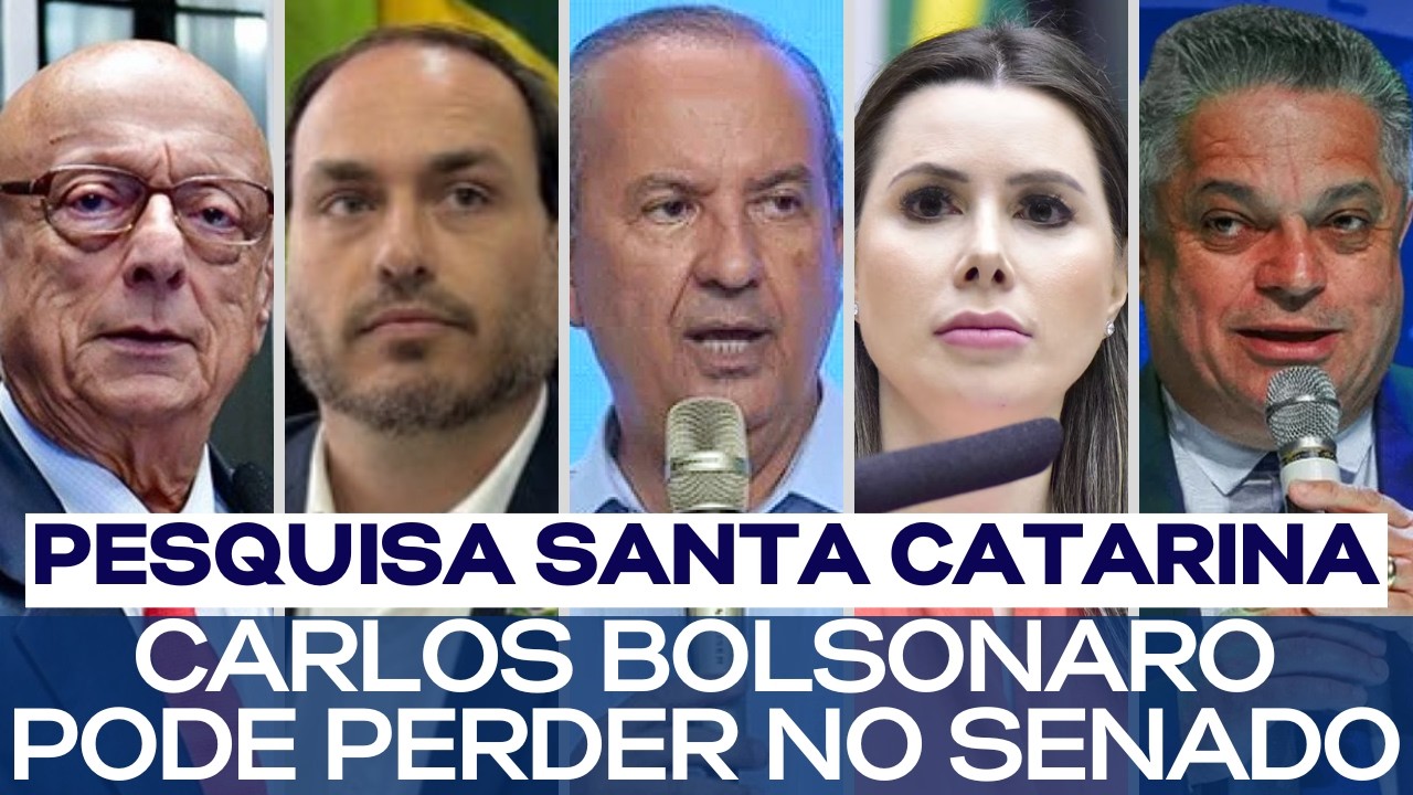 PESQUISA SANTA CATARINA: CARLOS BOLSONARO PODE PERDER NO SENADO