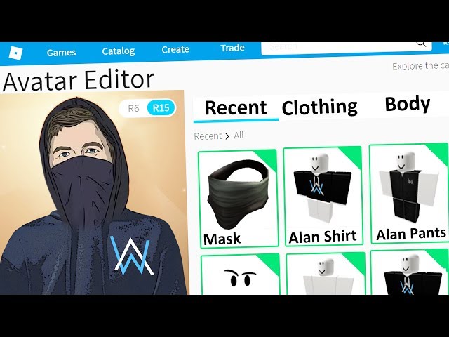 Making Alan Walker A Roblox Account Youtube - roblox alan walker hoodie
