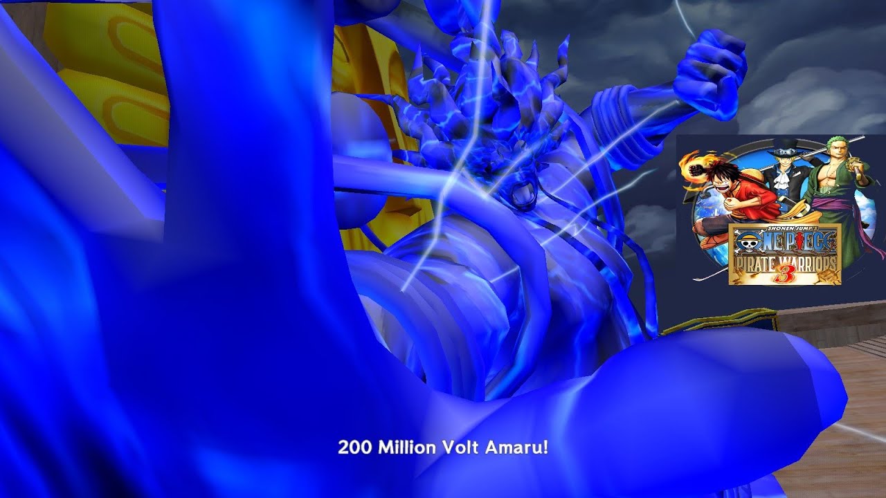 One Piece Pirate Warriors 3 MOD Enel Amaru form crazy blue lightning power up version gameplay