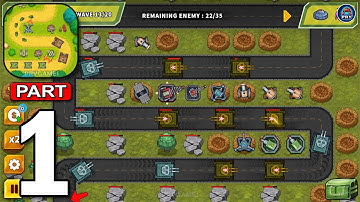 Turret Defense King - Gameplay Walkthrough Part 1 Tutorial (Android, iOS)