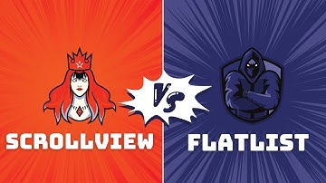 ScrollView vs Flatlist: when should you use either of them.