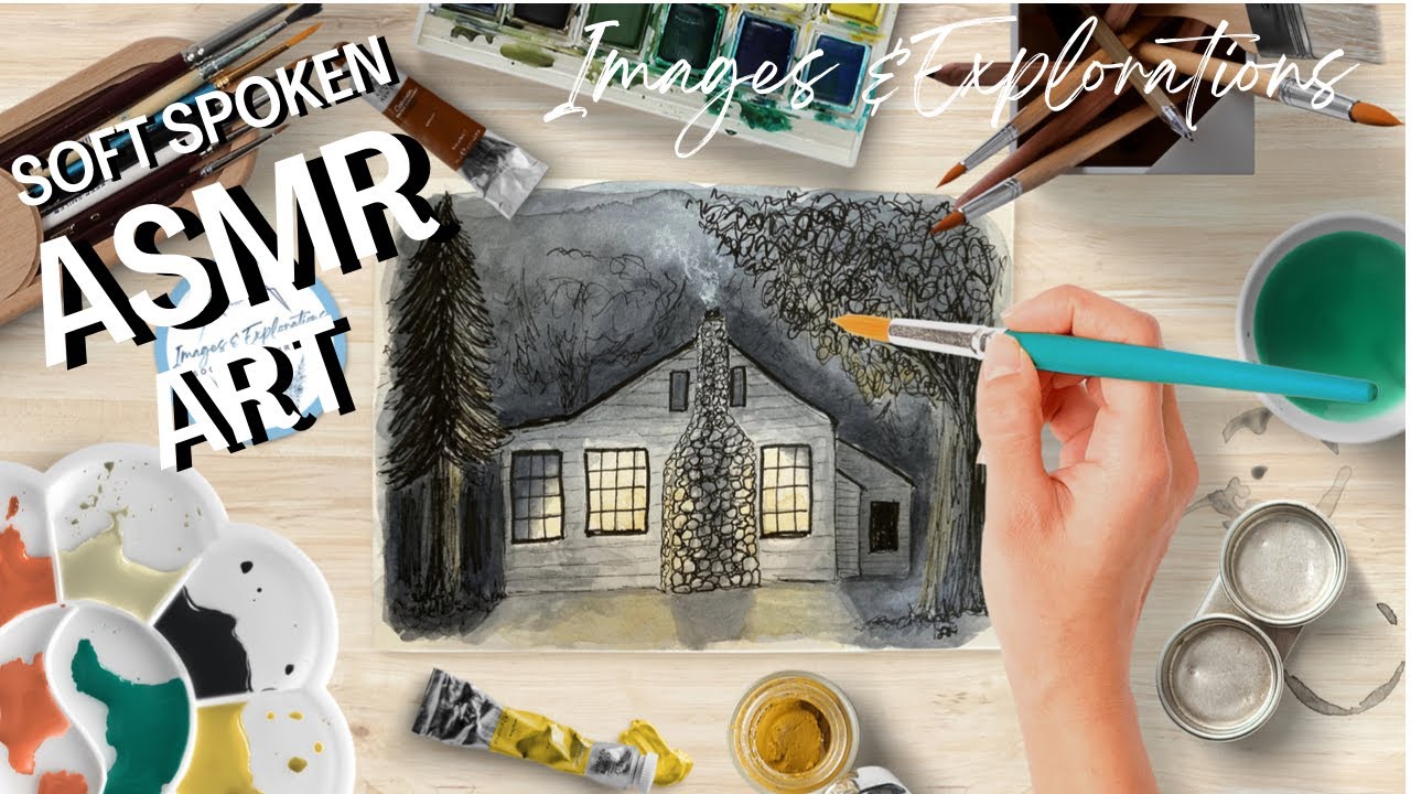 Whispering ASMR Art: Night Cabin 3 (ASMR soft spoken poetry, Tennyson)