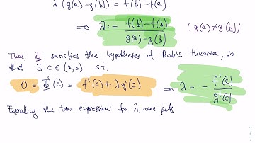 Lecture 12 , dec 7, Part 3/6. Cauchy and Lagrange theorem