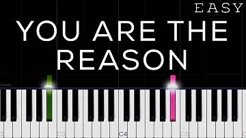 Calum Scott - You Are The Reason | EASY Piano Tutorial