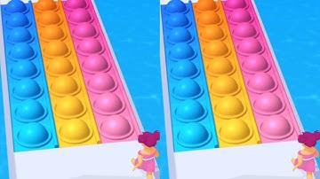 Very satisfying and relaxing ASMR sound gameplay | pop it run!