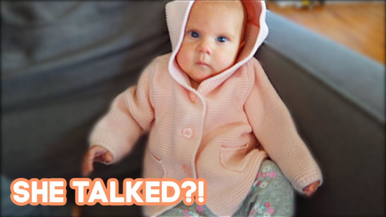 Baby Sister TALKS on CAMERA at 2 months old! - YouTube Baby Sister TALKS on CAMERA at 2 months old! - YouTube