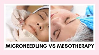The Difference Between Microneedling & Mesotherapy | Treat Acne Scars, Stretchmarks, Dehydrated Skin
