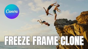 How to Create Freeze Frame Clone Trail Effect in Canva | Step-by-Step Tutorial