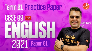 CBSE Class 9 PRACTICE PAPER 2021 for Term 1 English MCQ🧐 | Board Exam Preparation | Sample Paper
