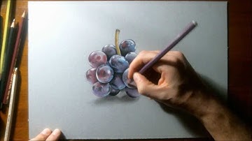 How to draw grapes 🍇