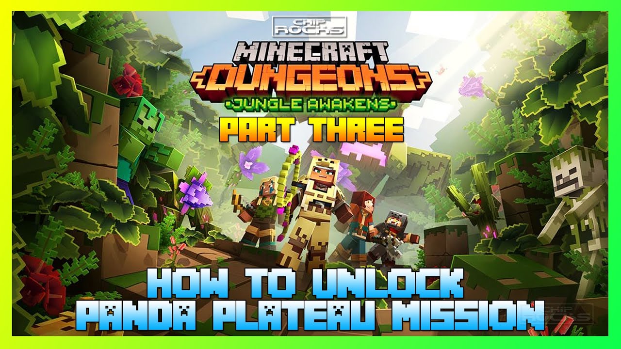 🔓HOW TO UNLOCK SECRET PANDA PLATEAU MISSION IN MINECRAFT DUNGEONS🐼DINGY JUNGLE