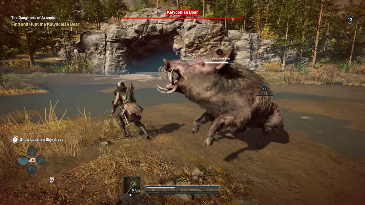 Assassin's Creed Odyssey | EASIEST WAY to DEFEAT the Kalydonian Boar [PATCHED]
