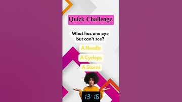 ❓ What Has One Eye But Can’t See? 🤔 (Try to Solve This Riddle!) #shorts