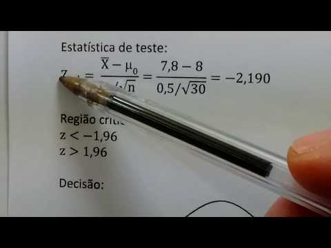 Vídeo: Revisão Estatística 3: Teste De Hipóteses E Valores De P