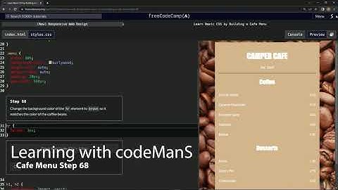 Learn Basic CSS by Building a Cafe Menu - Step 68