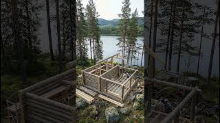 Nordic log cabin #construction #architecture #timelapse #megabuilds #relaxing