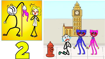 THIEF TROLL: STICKMAN ROBBER - ALL LEVELS GAMEPLAY [ANDROID, IOS] - PART 2 #video #viral #new