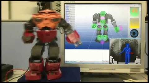 Kinect Hack - Controlling A Humanoid Robot