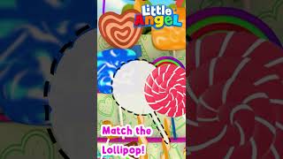 🍭 Can You Match the Lollipop with the Shape? 🍭#littleangel #games #play #lollipop