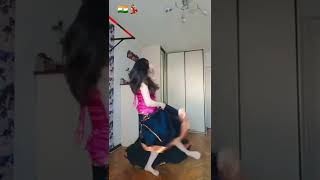 foreigner girl dancing on ghagra song?? #madhuridixit #europeandesigirl #viral #shorts #india #dance