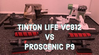 Сравнение пылесосов Tinton Life VC812 vs Proscenic P9 vs Dyson V8 - мои отзывы, оценка в конце видео