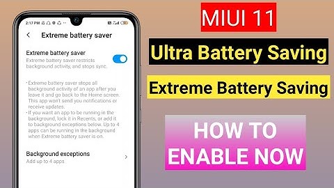 How To Enable Ultra Battery Saver in MIUI 11 | Ultra Battery Saving in MIUI 11 | MIUI 11 Features