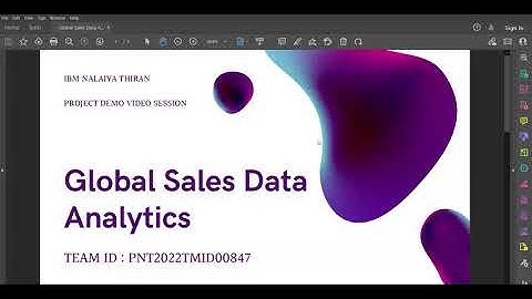 IBM GLOBAL SALES  DATA ANALYTICS DEMO VIDEO