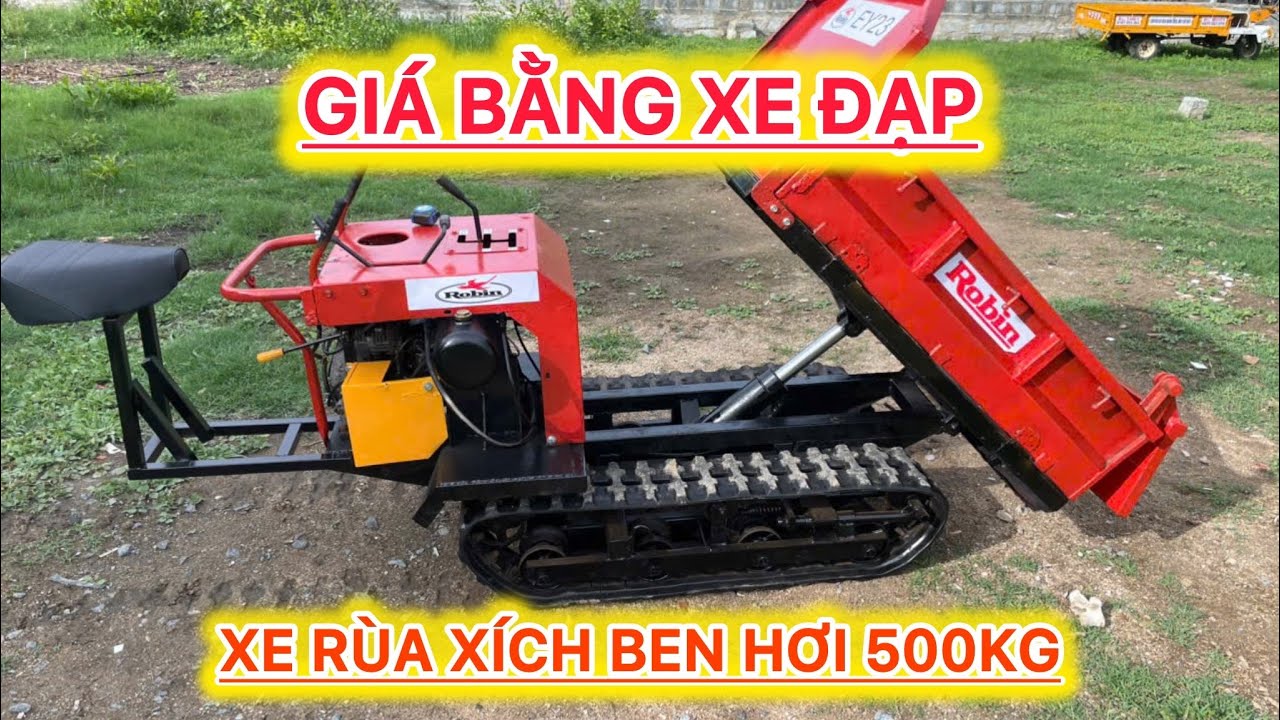 xe rùa bánh xích 500kg nhật bãi bà con xem tham khảo