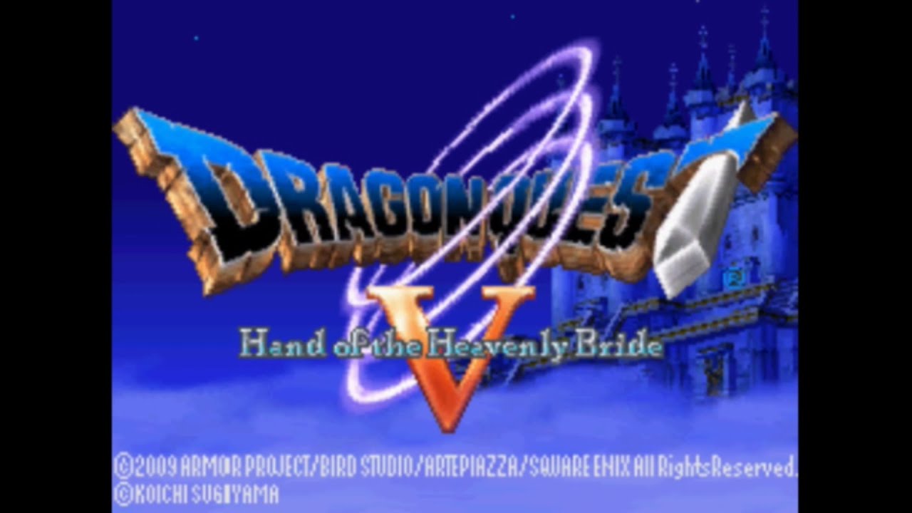 Dragon Quest V Hand Of The Heavenly Bride Ds Commentary 001 Title Screens Youtube