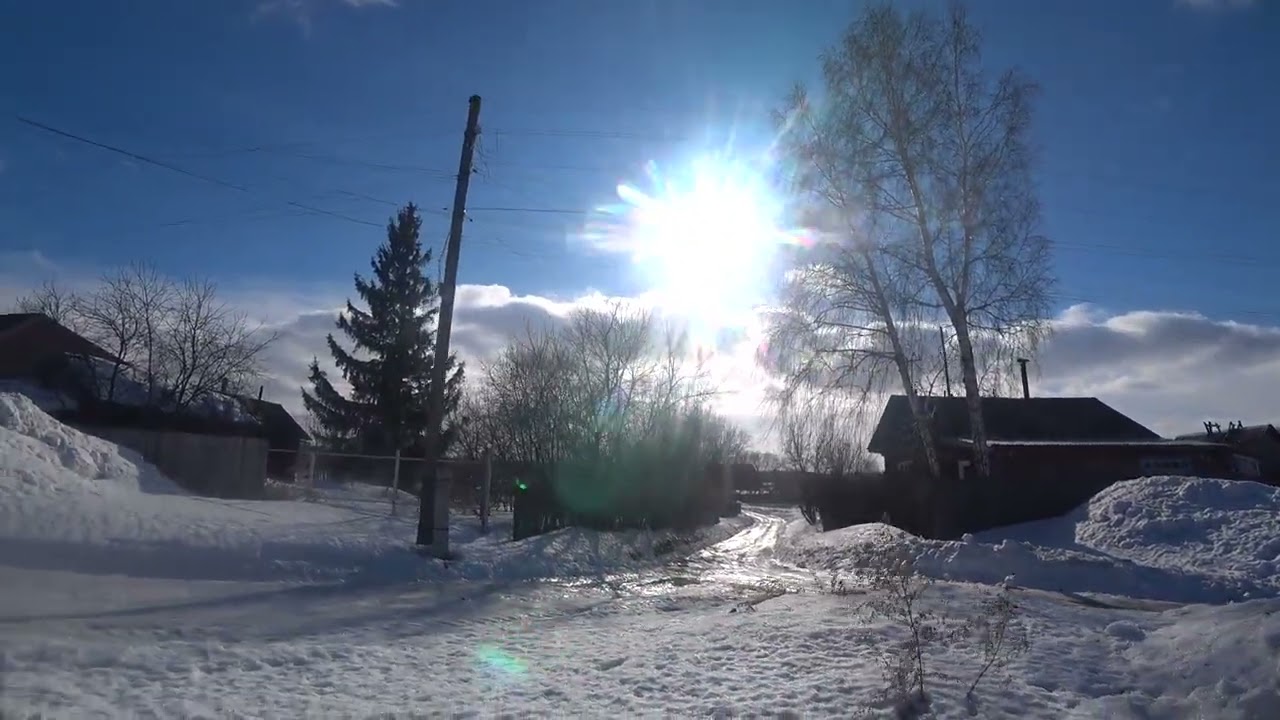 Влог 19 февраля 2026, Гололёд/Пошла смотреть дорогу п. Бажево