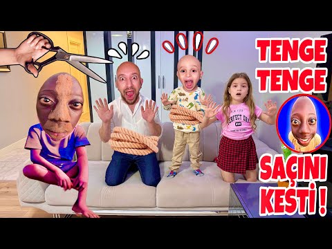 TENGE ÇOCUK GELDİ KUZEY BABASI SAÇINI KESTİ !! KUZEY ELİF! بابا جاب لي بالون - جنى مقداد | طيور بيبي