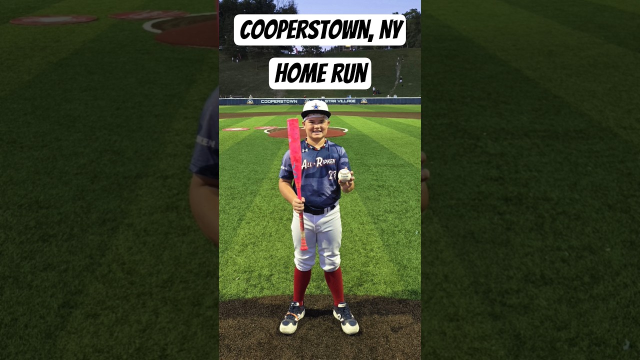 Home Run at Cooperstown All Star Village as a 10 year old 