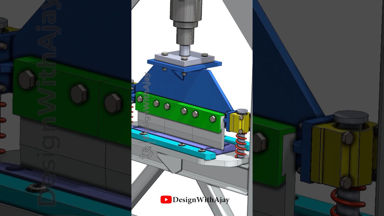Hydraulic Press Brake #designwithajay #solidworks #engineering #design #designwithajay #cad