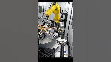 Automated laser cladding system - loading and unloading #shorts #automation #robotics