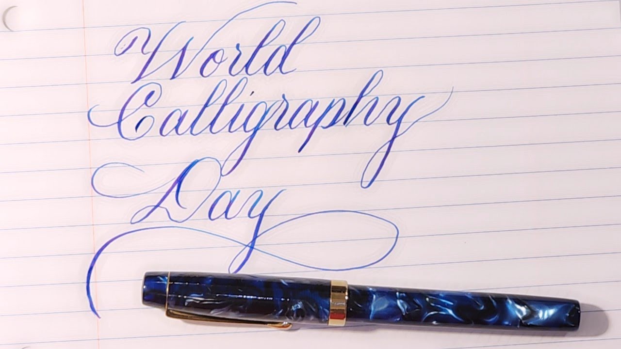 Calligraphy for Beginners World Calligraphy Day - YouTube