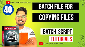 Batch command for copying files | Batch File for Copying Files from one Location to Another
