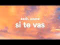 Sech, Ozuna ‒ Si Te Vas (Letra)