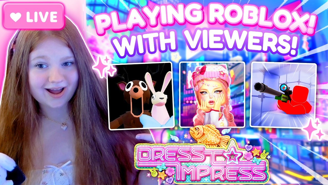🔴 LIVE - PLAYING THE NEW DRESS TO IMPRESS UPDATE WITH VIEWERS! JOIN ME! ROBLOX