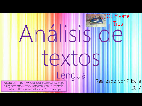 Análisis de textos - Lengua y Literatura - YouTube
