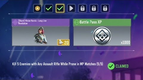 Call of Duty Mobile Kill 5 Enemies with Any Assault Rifle While Prone in MP Matches Task Complete