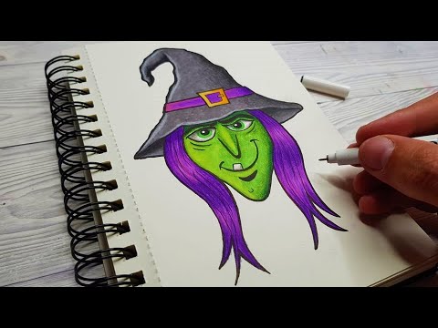Video: Cum Să Desenezi O Vrăjitoare Cu Un Creion