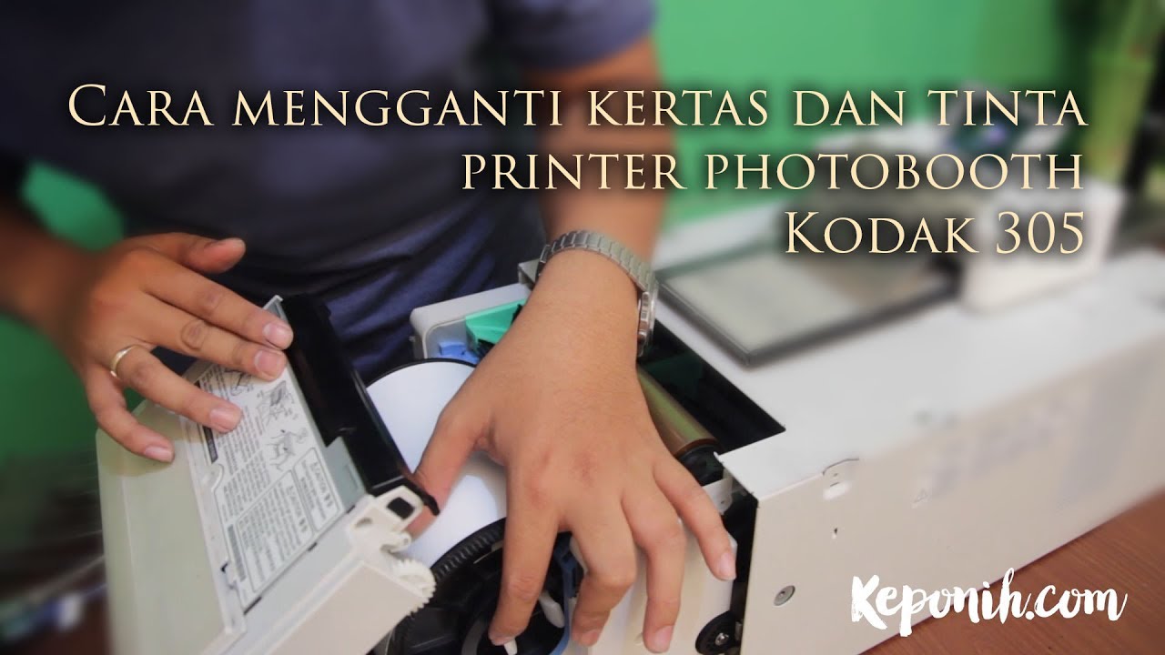 Cara mengganti kertas dan tinta mesin 