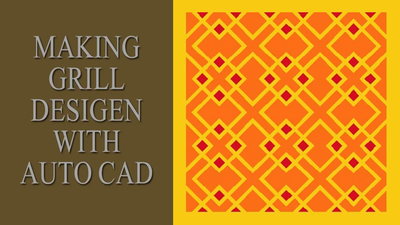 24.Grill Design With AutoCad YouTube