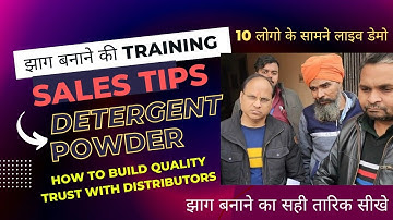 How to make foam and cleaning test Washing powder | Detergent powder training infront of 10 people