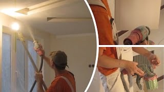Bosch PFS 3000-2 - Покраска потолка(Покраска подвесного потолка водоэмульсионной краской краскопультом Bosch PFS 3000-2., 2015-11-30T06:43:03.000Z)