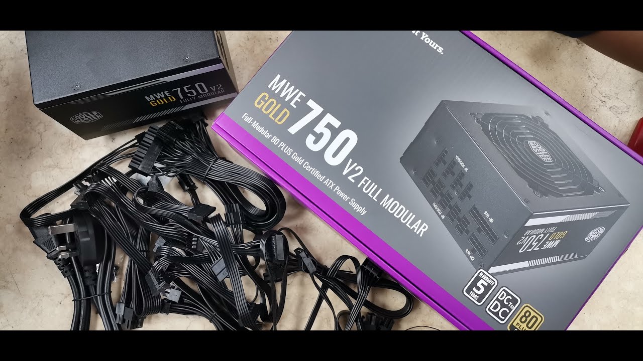 MWE GOLD 750 V2 FULL MODULAR 80 PLUS GOLD Cooler Master ATX POWER SUPPLY  UNIT